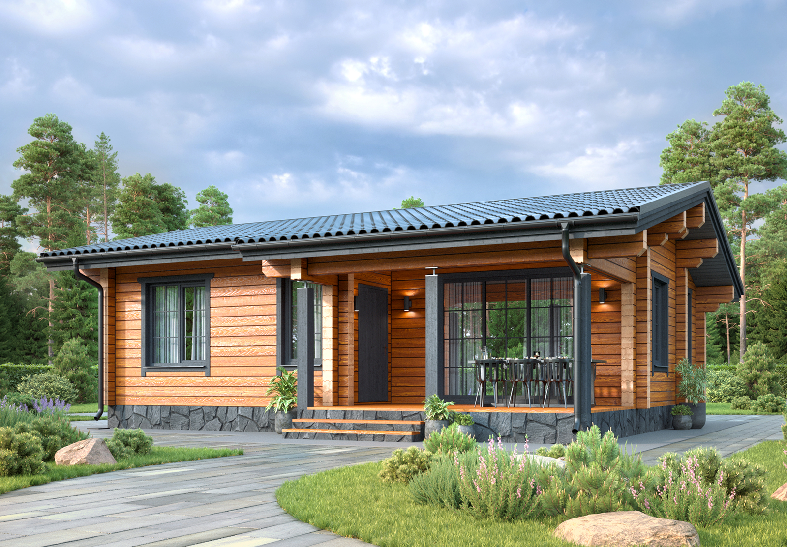 Дом из клееного бруса VZ-428